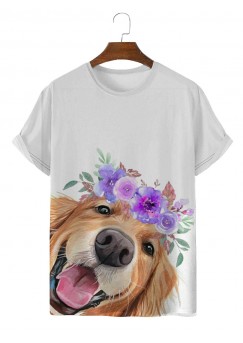 Fashion new pet dog print T-shirt