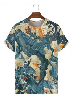 Men's Whale Story Short Sleeve T-Shirt