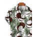 Men's Coconut Palm Tree Tropical Hawaiian Short Sleeve Shirt